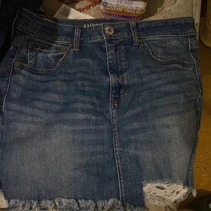 mercian eagle blue jean skirt